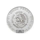 5 Pesos Hidalgo Chico Plata (Año Aleatorio) Bueno-Regular