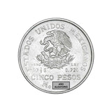 5 Pesos Hidalgo Grande Plata (Año Aleatorio) Bueno-Regular