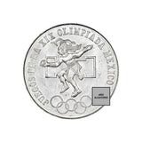 25 Pesos Olimpiada Plata (Año Aleatorio) Bueno-Regular